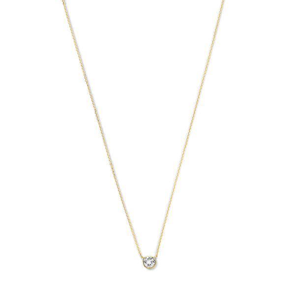 Violet Hamden Venus 925 Sterling Zilveren Gold Plated Ketting met Geboortesteen VH340010-MAR