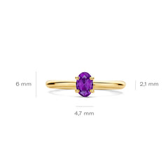 Blush 14 Carat Gold Ring 1242YAM/58