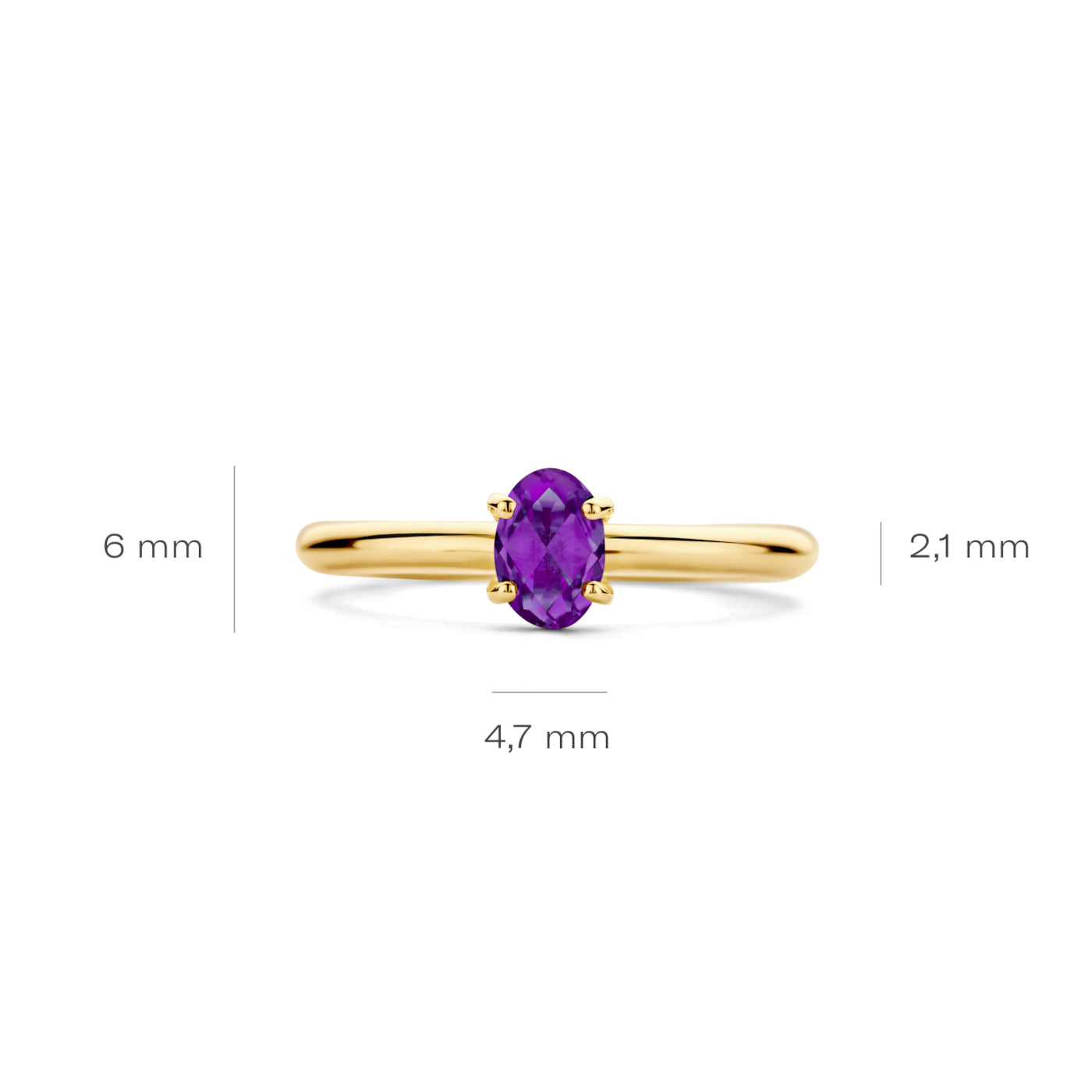 Blush 14 Carat Gold Ring 1242YAM/58