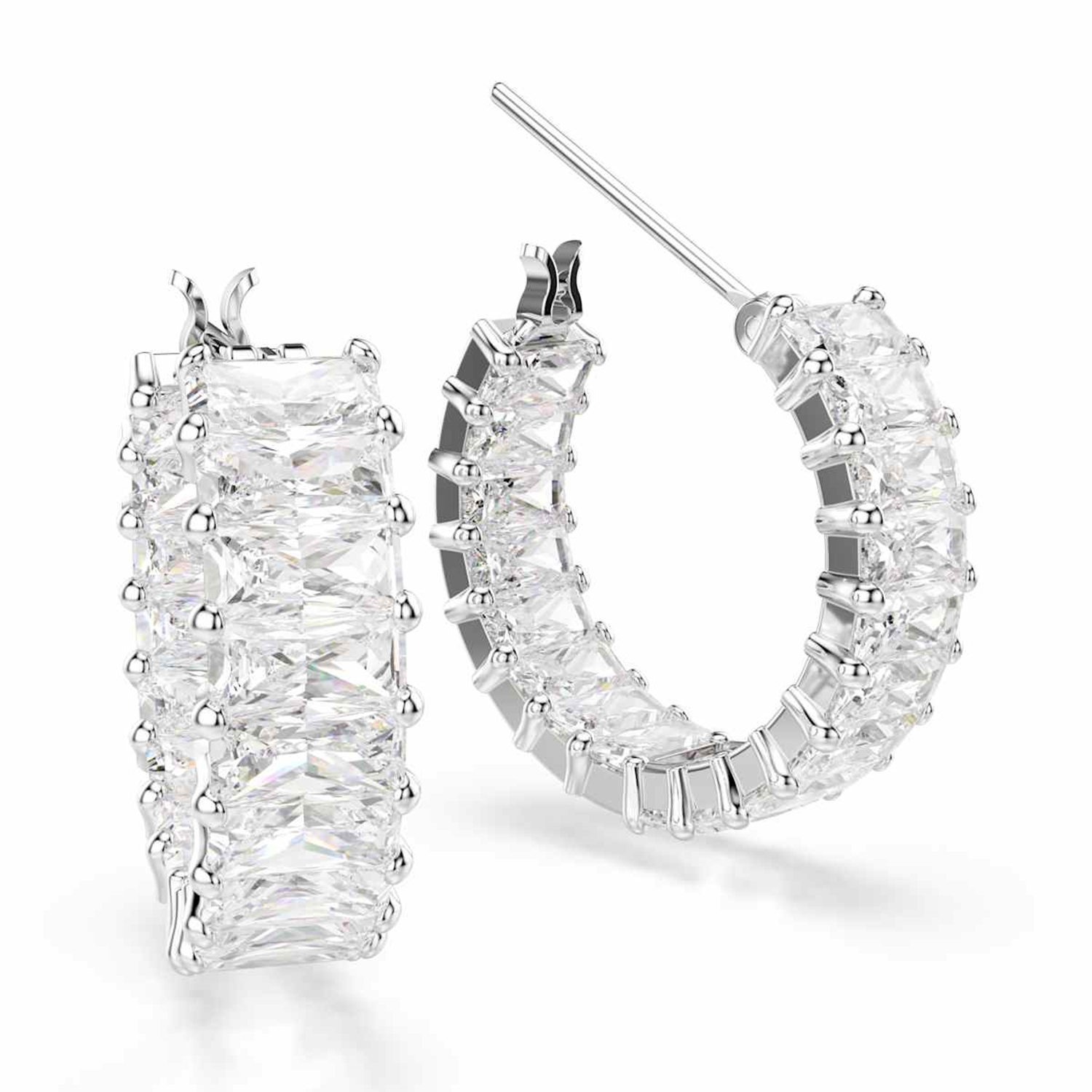 Swarovski Matrix Silver Earrings 5733397