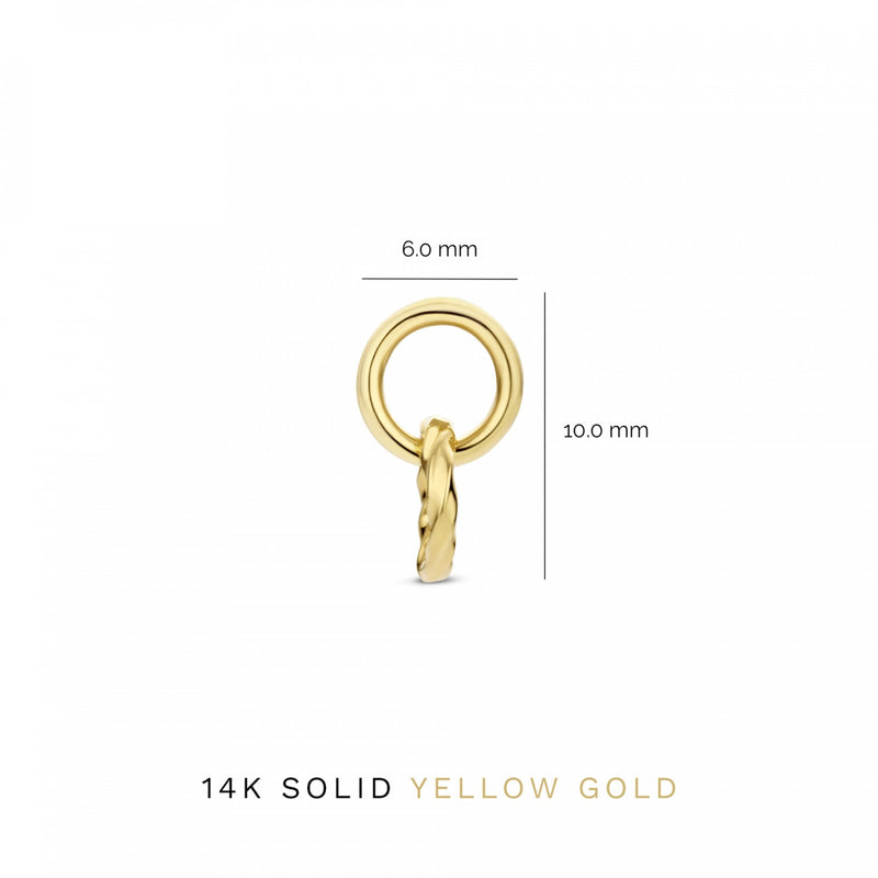 Isabel Bernard Rivoli Lisan 14 karaat gouden oorhangers IB360183-zoom-