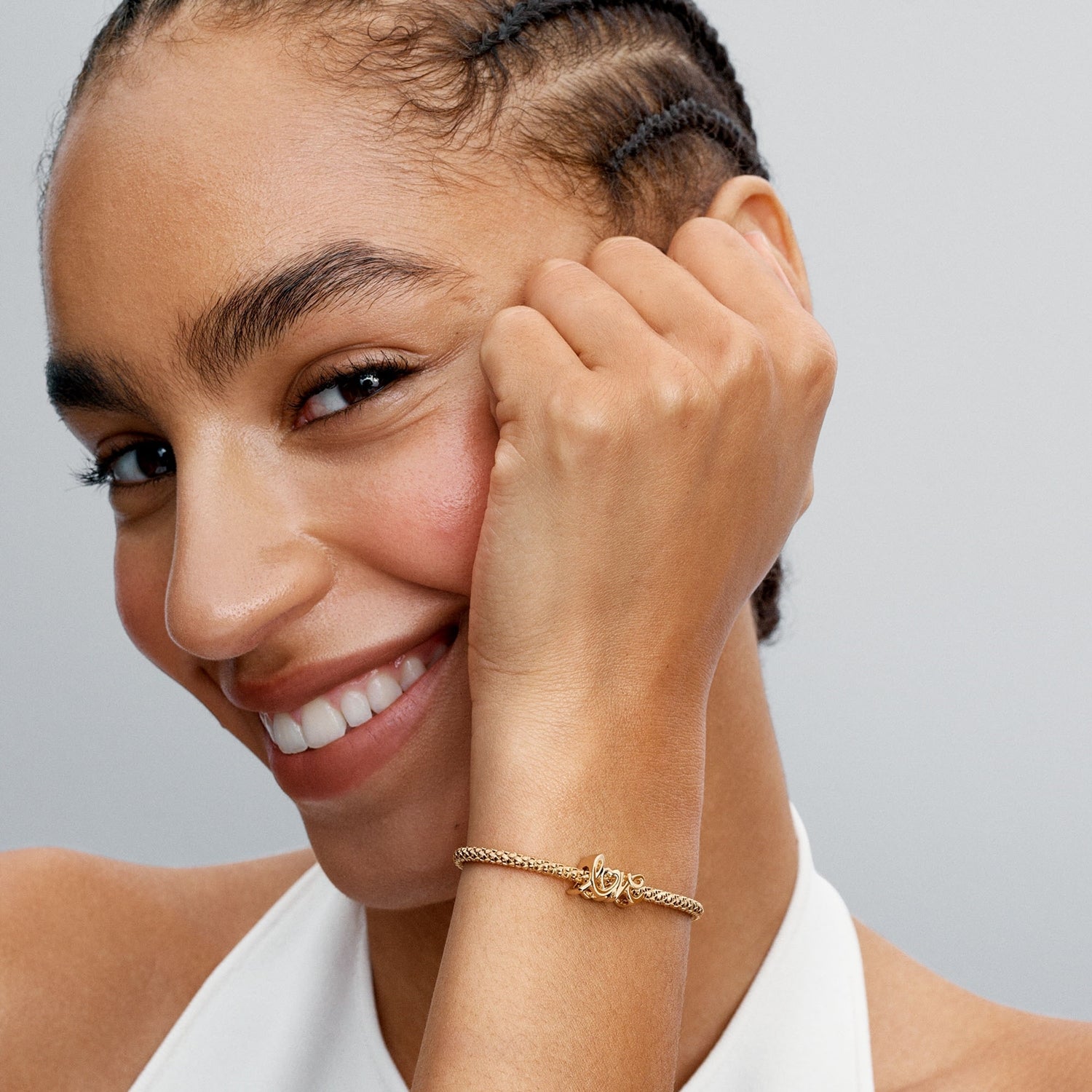 Pandora Love Gold coloured Love Charm 763055C00