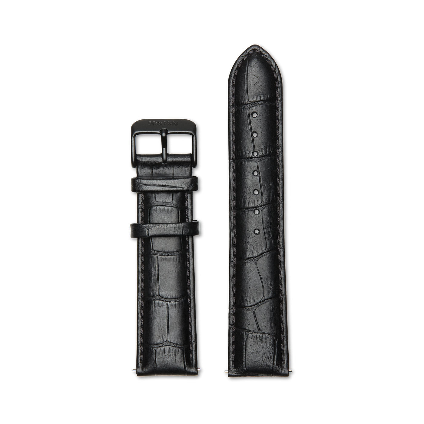 Mats Meier Strap 22mm Croco Zwart MM41006