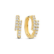 Beloro Jewels Monte Napoleone Joley 9 karaat oorringen met zirkonia stenen (9,7 mm) BO360117