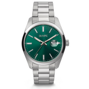 Olympic Louis Zilver en Groen Herenhorloge OL75HSS001