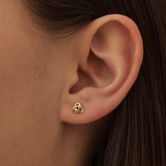 Isabel Bernard Rivoli Méline 14 Carat Golden Ear Studs IB360221