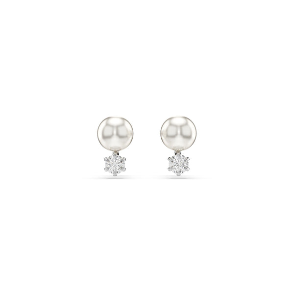 Swarovski Matrix Silver Coloured Ear Studs 5694225