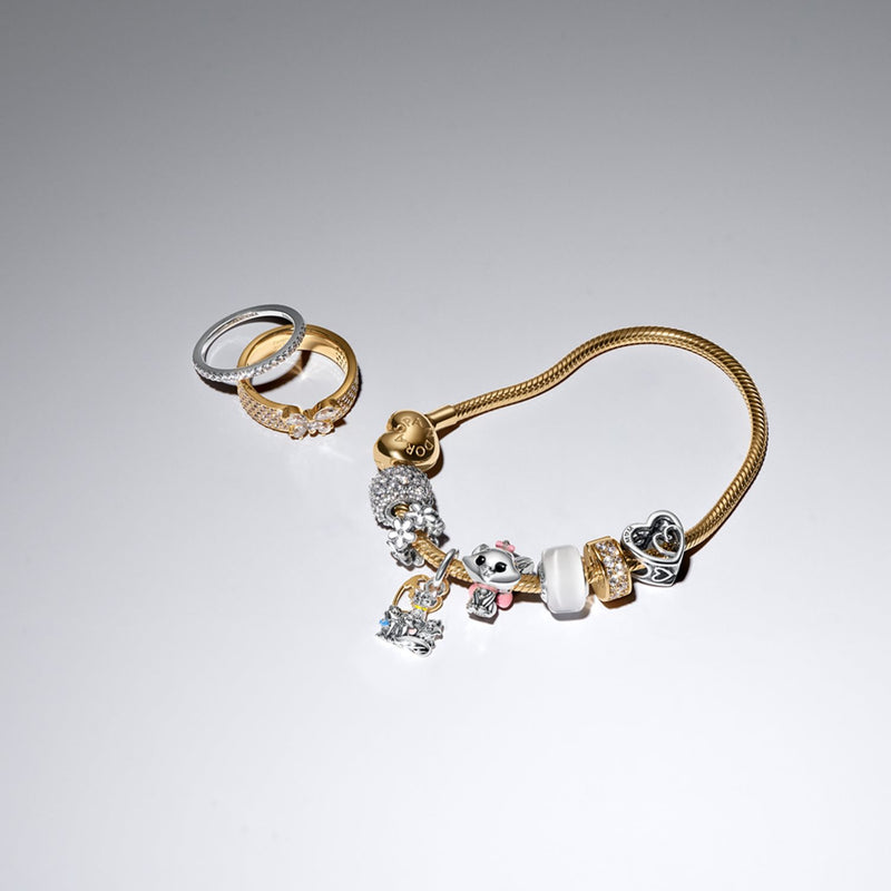 Pandora Disney Aristocats Duchess & Kittens Hangende Bedel 764465C01-zoom-