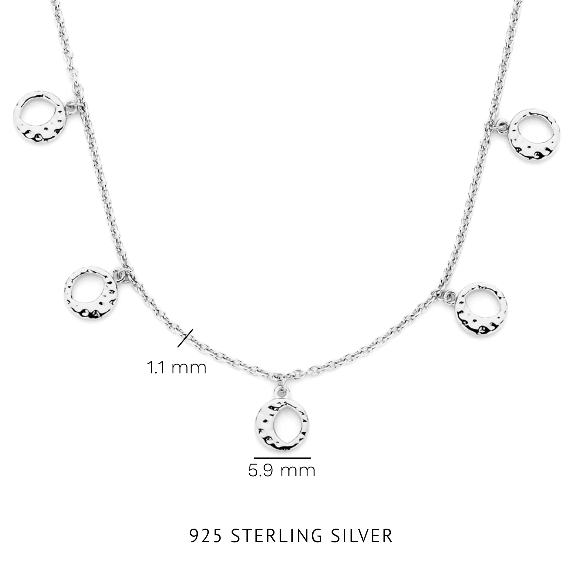 Violet Hamden Violet's Gift 925 Sterling Silver Necklace and Bracelet Giftset VH90059