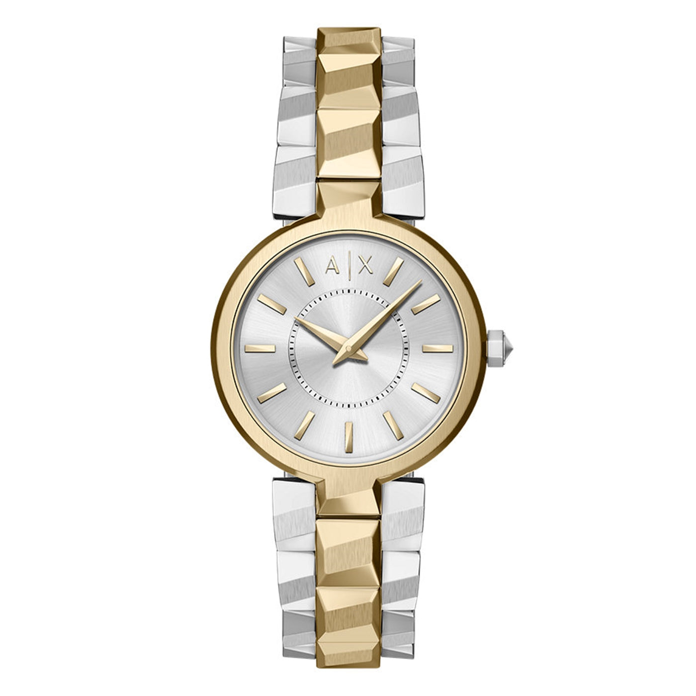 Armani Exchange Audora Round Silver Dial Watch AX4406