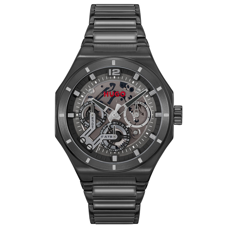 Hugo Boss HUGO #GRAIL SKELETON Zwart Heren Horloge 2002-HU1530379-zoom-