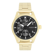 OOZOO Timepieces Goud en Zwart Herenhorloge C11507