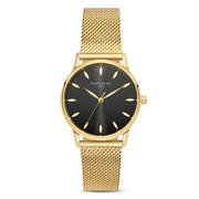Parte Di Me Orologio rond dames horloge goudkleurig en zwart PDM09052