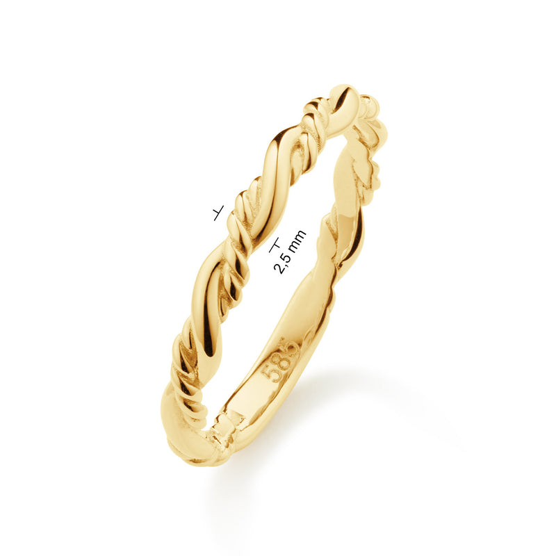Jackie Gold Amalia 14 Karat Gold Ring JKR25.558.54-zoom-