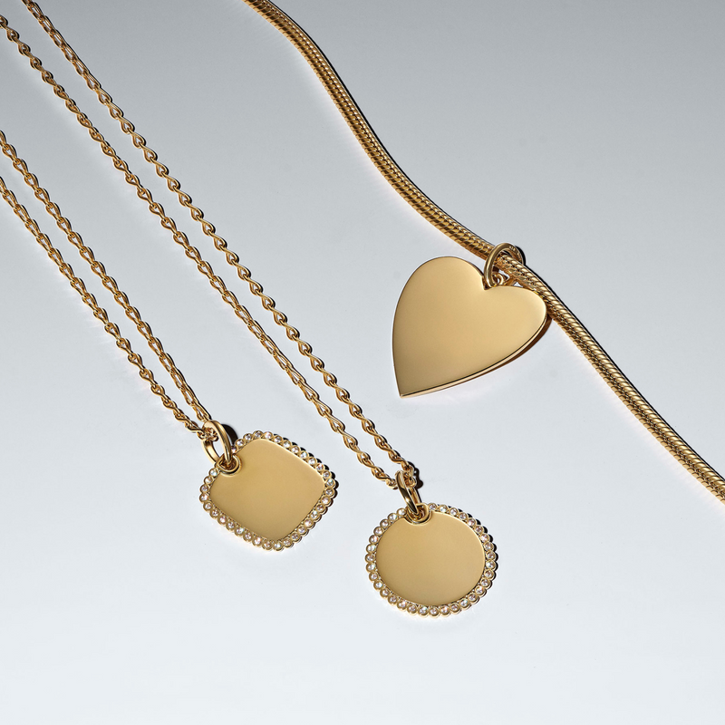 Pandora Moments Gold Plated Engravable Heart Charm 364016C00-zoom-