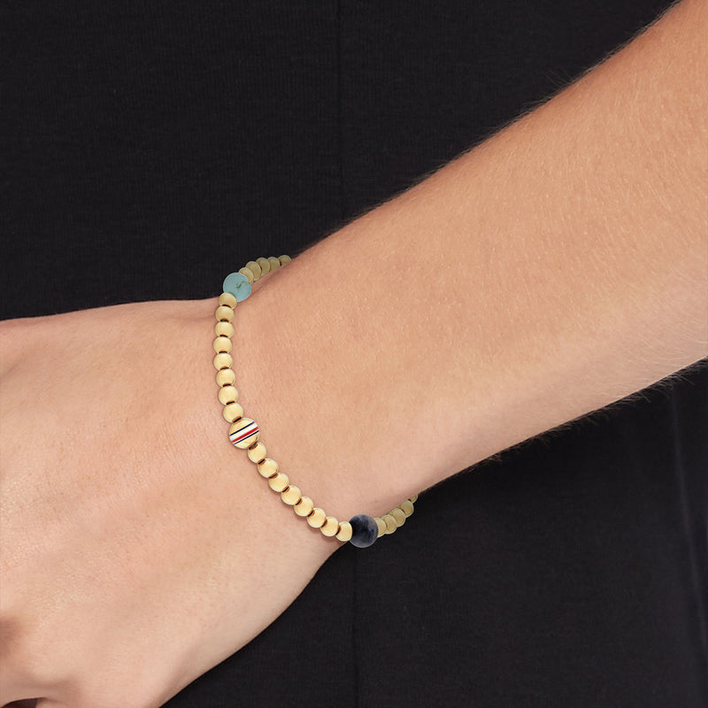 Tommy Hilfiger Roestvrij Staal Goudkleurige Dames Kralenarmband TJ2781040-zoom-