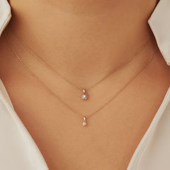 Isabel Bernard De La Paix Inaya 14 Carat Golden Necklace | diamond 0.01 ct | IBD350021