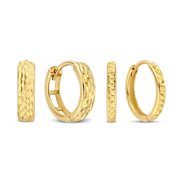 Isabel Bernard Cadeau d'Isabel 14 karaat gouden oorbellenset IB90177