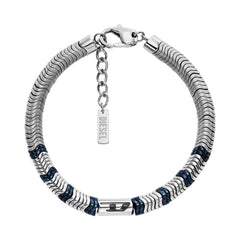 Diesel D Logo Silver Coloured Bracelet DX1572931