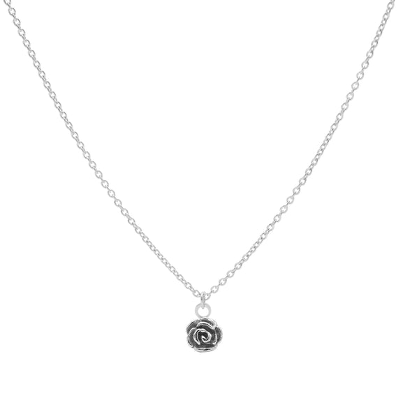 Karma 925 Sterling Zilveren Flower Ketting T233 (Lengte: 38.00-45.00 cm)