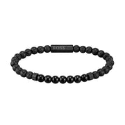 Hugo Boss HUGO Jewels Black Mixed Beads BraceletwithOnyx HBJ1580272 (Length: 19.00 cm)