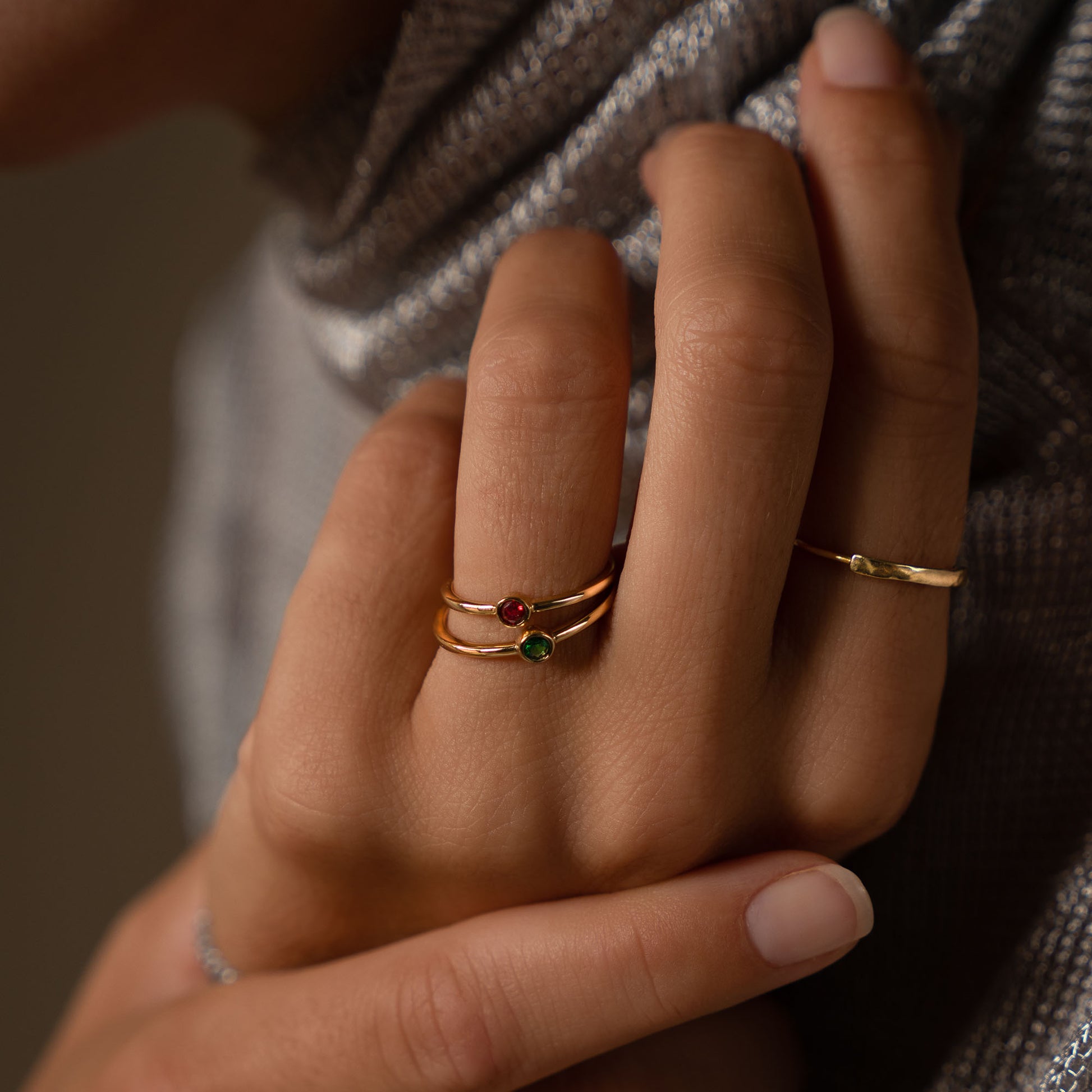 Violet Hamden Venus Goudkleurige Ring Met Geboortesteen VH330008OCT-60