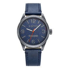 G-STAR Originals Blue Leather Men's Watch GSW.503.04