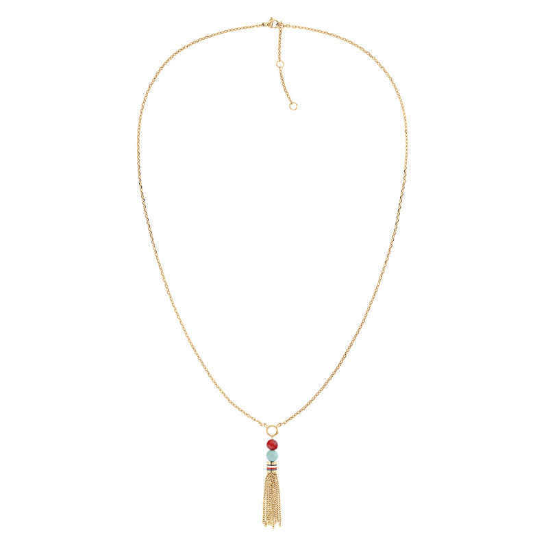 Tommy Hilfiger Roestvrij Staal Goudkleurige Dames Ketting TJ2781041-zoom-