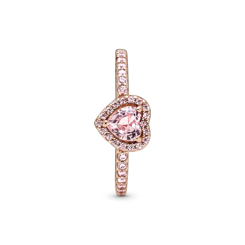 Pandora Timeless Sparkling Elevated Heart Ring 188421C04-56-zoom-