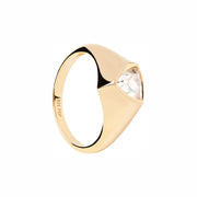 P D Paola The New Essentials 925 Sterling Silver Ring AN01-986-10 Gold Plated