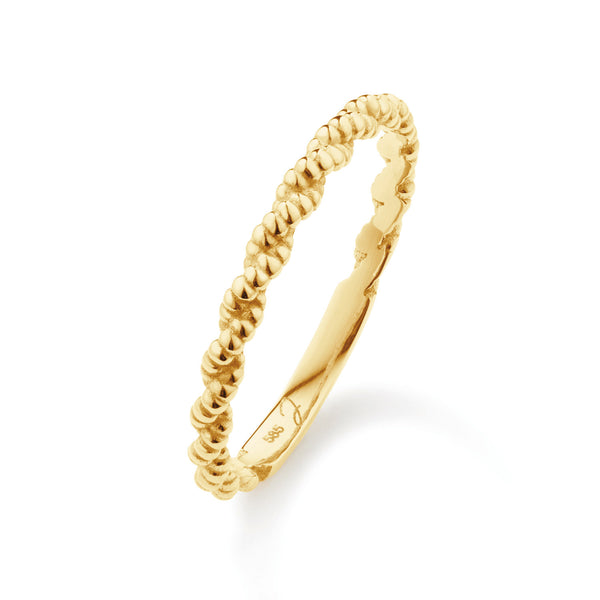 Jackie Cord Ring| 14 karaat goud