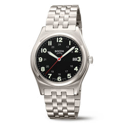 Boccia Titanium Zwart Heren Horloge 2002-3674-02