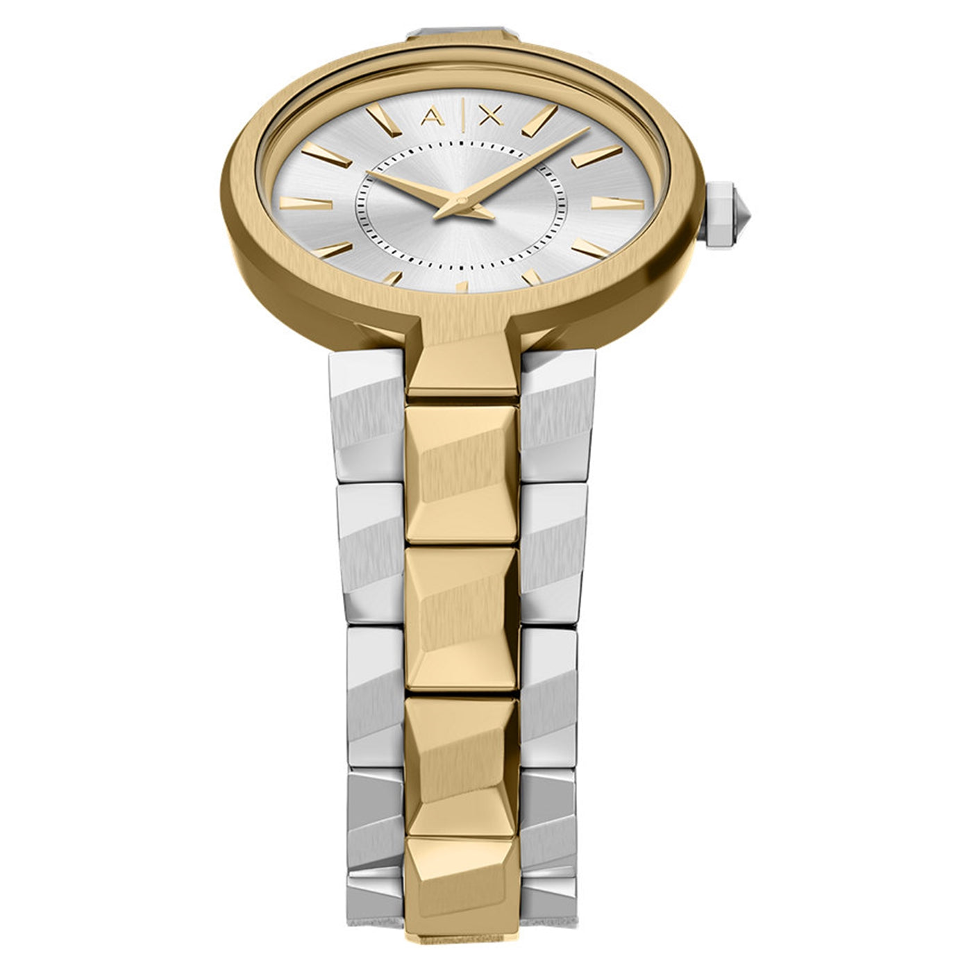 Armani Exchange Audora Round Silver Dial Watch AX4406