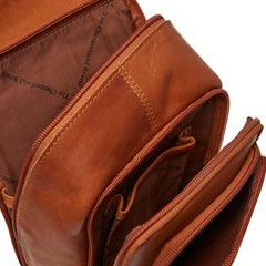 The Chesterfield Brand Riga Leather Cognac Crossbody Bag C58.028431