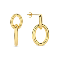 Parte Di Me Bibbiena Poppi Adriane 925 Sterling Silver Gold Plated Drop Earrings PDM36186