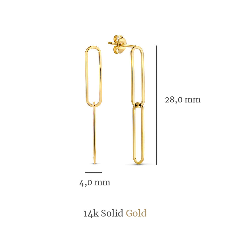 Isabel Bernard Aidee Odile 14 Karaat Gouden Oorbellen IB360030-zoom-