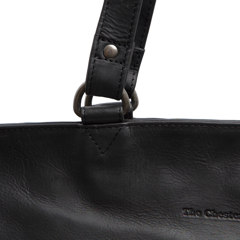 The Chesterfield Brand Berlin Black Leather Shopper C38.016000-zoom-