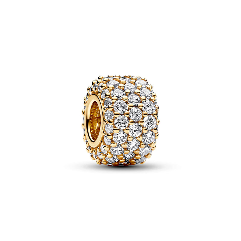 Pandora Moments Gold-coloured Charm 762820C01with14 Carat Gold Plating-zoom-