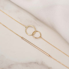 Isabel Bernard Le Marais Loulou 14 Carat Golden Bracelet IB320102 (Length: 18.00 cm)