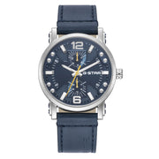 G-STAR Rovic Zilverkleurig en Blauw Herenhorloge GSW.509.01