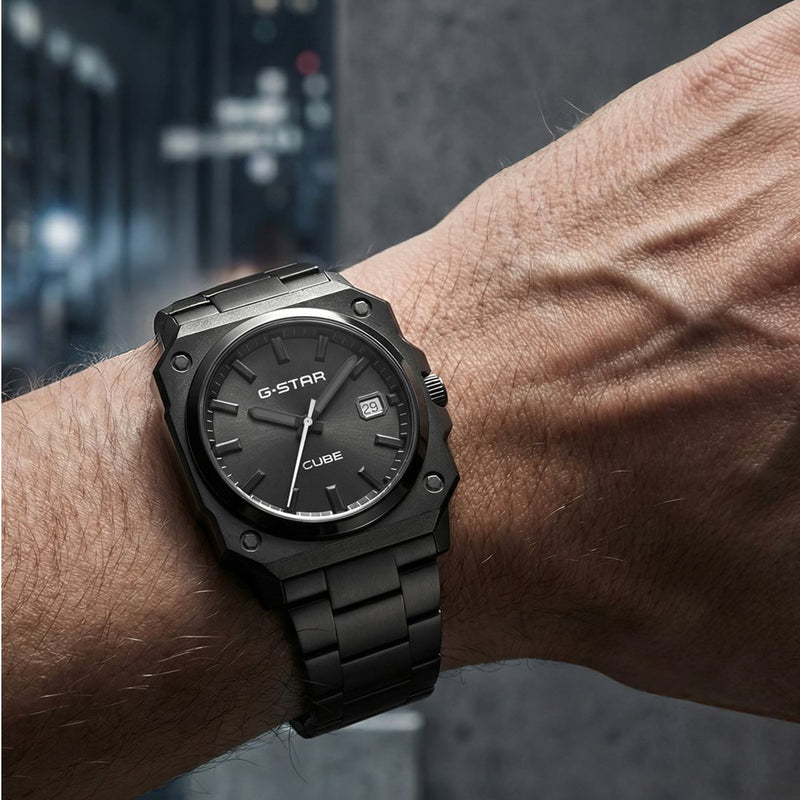 G-STAR Cube Zwart Herenhorloge GSW.508.06-zoom-