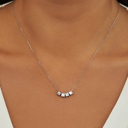 Isabel Bernard Saint Germain Felie 14 Karaat Witgouden Kubus Bedel IB350048-zoom-