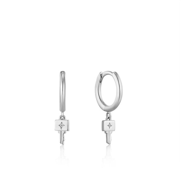 Ania Haie Under Lock and Key Zilverkleurige Oorbellen 2002-AH-E032-04H