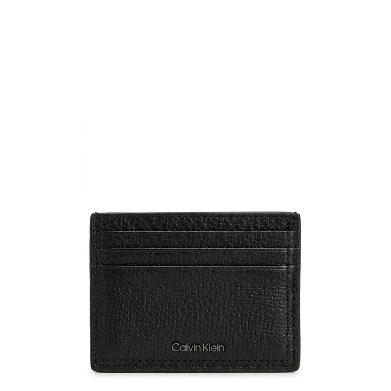 Calvin Klein Minimalism Zwarte Leren Pasjeshouder K50K509613BAX-zoom-