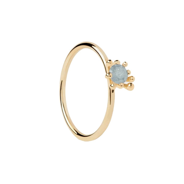 P D Paola Color 925 Sterling Silver Ring Gold Plated AN01-C93