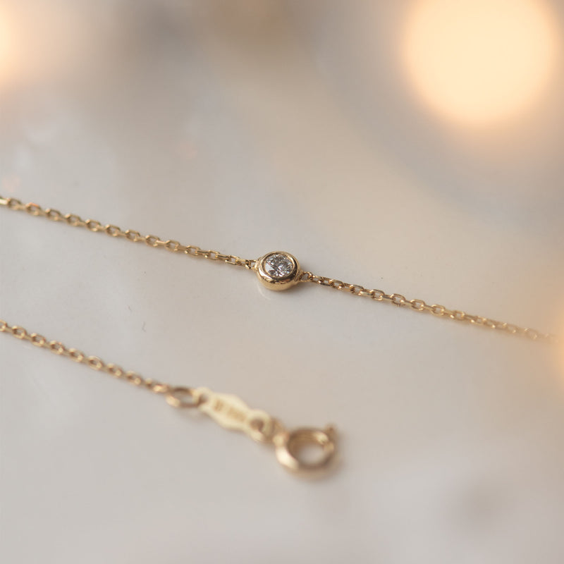 Isabel Bernard De la Paix Alfie 14 karaat gouden armband | diamant 0.05 ct | IBD320002-zoom-