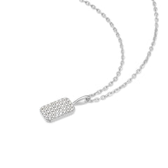 Ania Haie Sunny Sparkler Silver Pave Pendant Necklace AH-N064-01H
