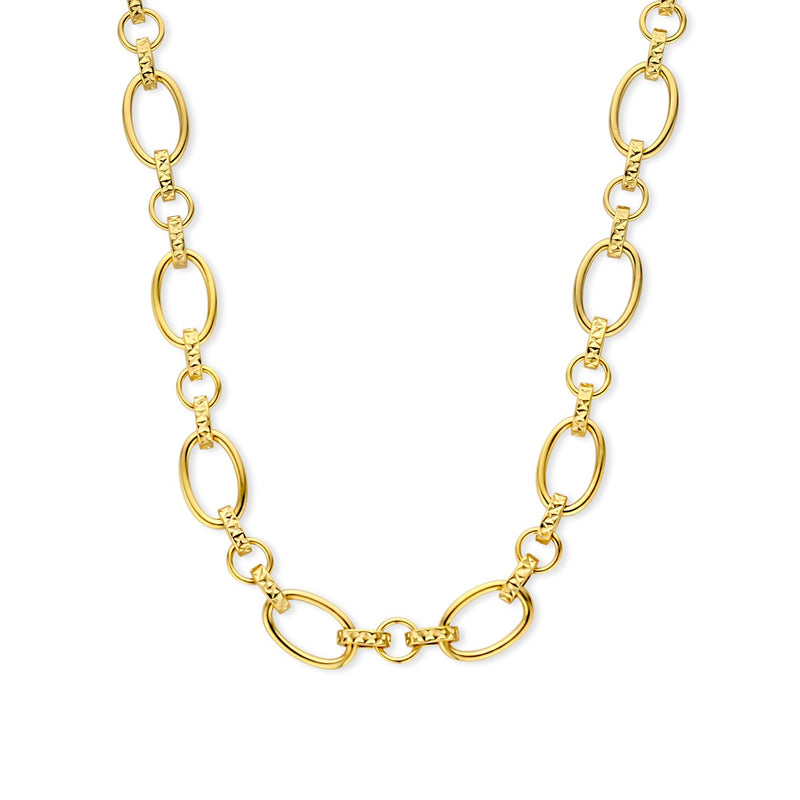 Parte Di Me Bibbiena Poppi Clara 925 Sterling Zilveren Gold Plated Schakelketting PDM34106-zoom-