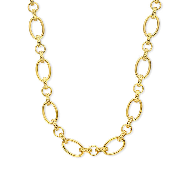 Parte Di Me Bibbiena Poppi Clara 925 Sterling Zilveren Gold Plated Schakelketting PDM34106