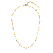 Violet Hamden Luna 925 Sterling Zilveren Gold Plated Choker met Munten VH15001